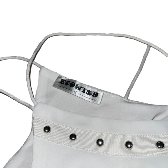 Ecowish embellished tank white small - Picture 4 of 4